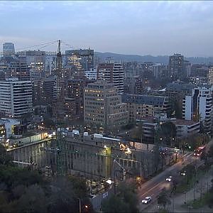 Night falls in Santiago Chile (Time lapse)